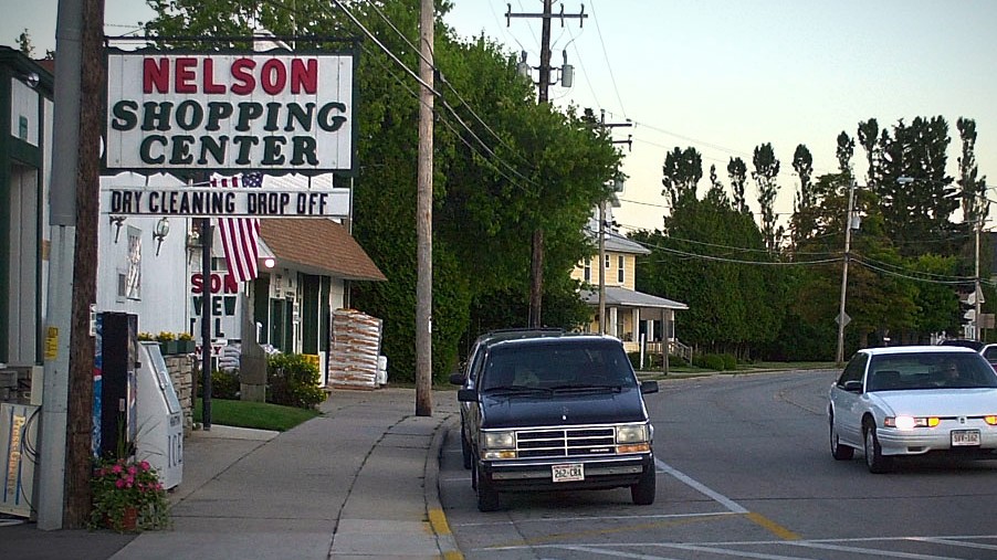 <em><b>The Nelson Shopping Center in Bailey's Harbor as it looked in May of 2021. Door County Shore Report photo</b></em>