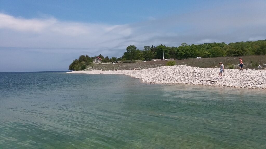 Rock Island features some of the most pristine shoreline in the state. Door County Shore Report photo by Dan Plutchak
