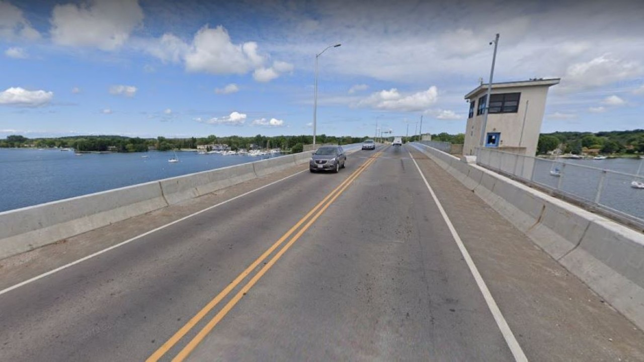 Bayview Bridge, Sturgeon Bay. Photo courtesy Google Earth