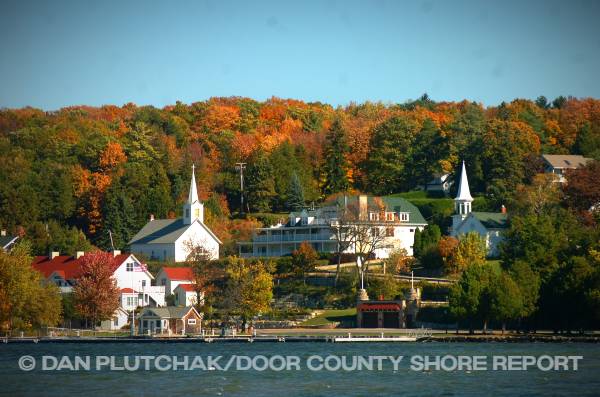 Ephraim in autumn splendor. Commercial, stock and fine-art photography by Dan Plutchak/Door County Shore Report.