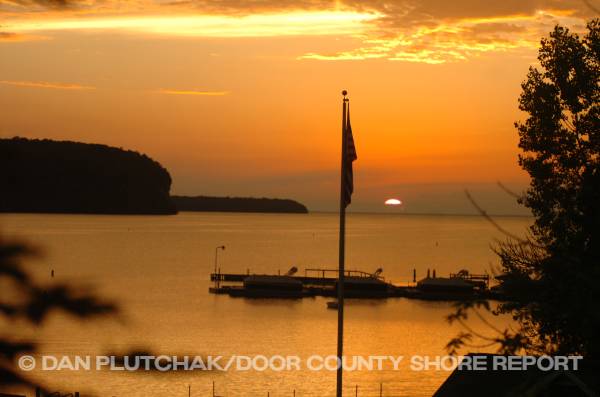 Sunset, Ephraim. Commercial, stock and fine-art photography by Dan Plutchak/Door County Shore Report.
