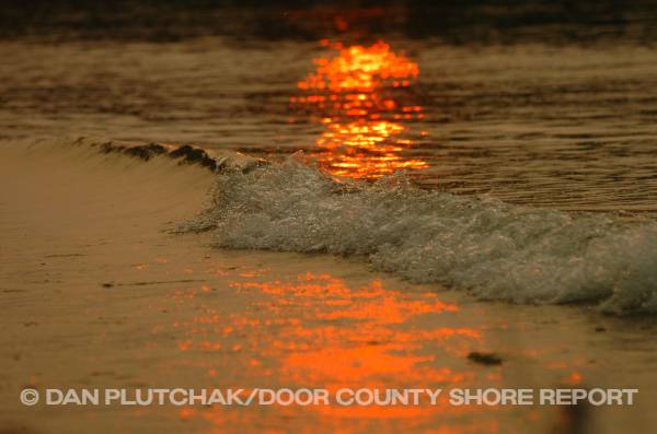 Sunset along Nicolet Bay in Peninsula State Park. Commercial, stock and fine-art photography by Dan Plutchak/Door County Shore Report.