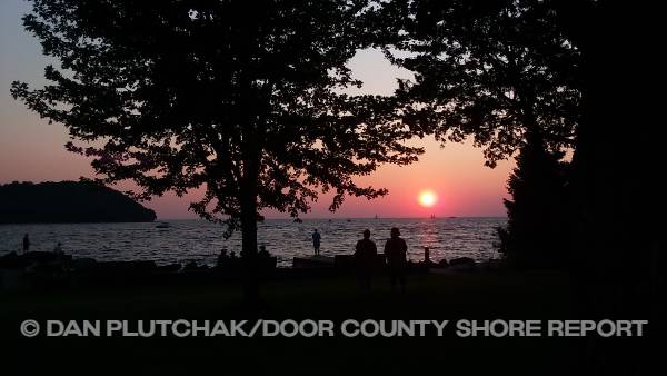 Sunset, Sister Bay. Commercial, stock and fine-art photography by Dan Plutchak/Door County Shore Report.
