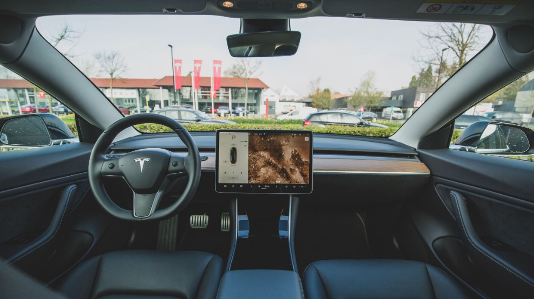 Tesla EV charging station